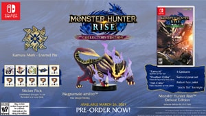 collectors edition dlc bonuses monster hunter rise wiki guide
