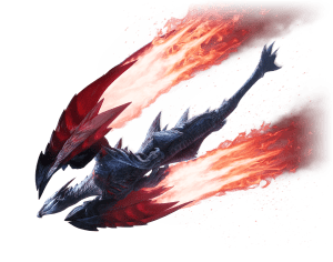 crimson glow valstrax render large monster mhrise wiki guide