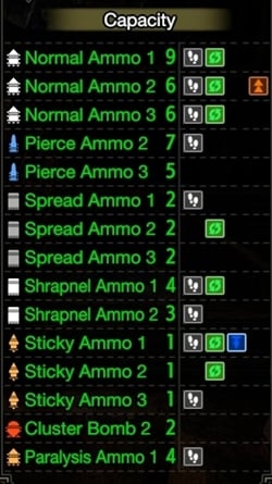 daora's yellowjacket lightbow ammo info mhr 250px