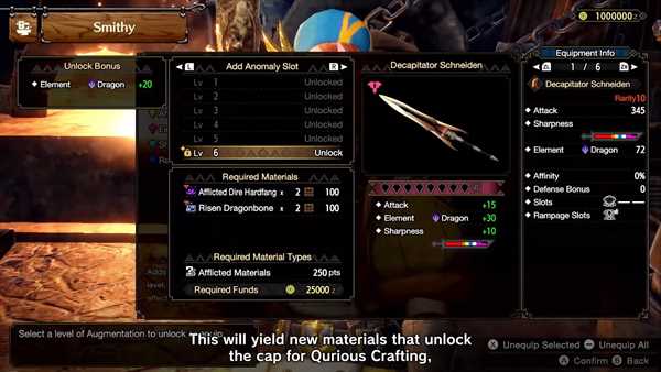 expanded qurious crafting free title update 4 mh rise wiki guide