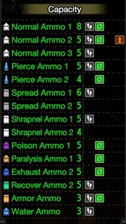 ironclad jaeger lightbow ammo info mhr 250px
