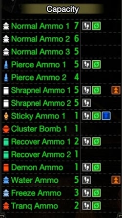 springnight finshot lightbow ammo info mhr 250px