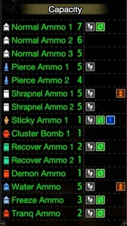 springnight spawn+ lightbow ammo info mhr 250px