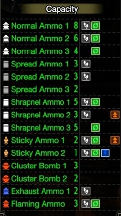 teostra's flamebolt+ lightbow ammo info mhr 250px